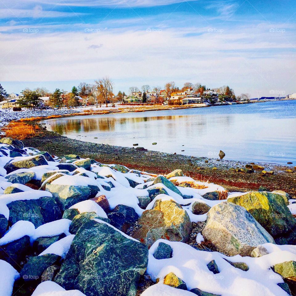Winter on the bay