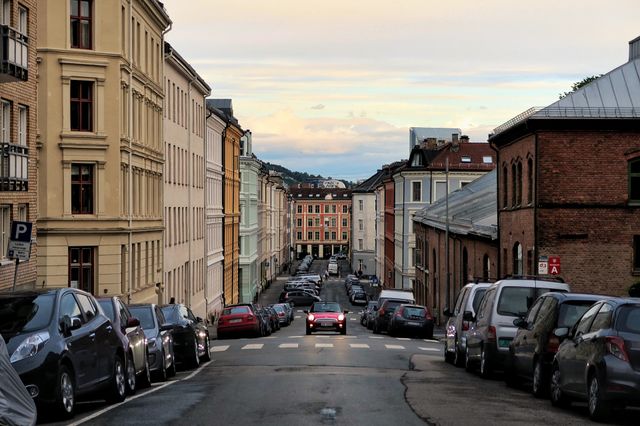 Red Mini. Somwhere in the middle of Oslo