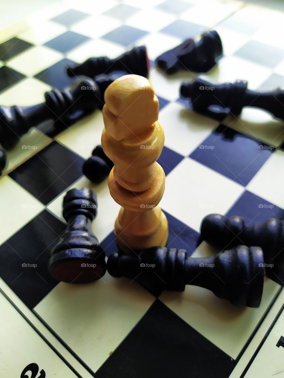 Games.  Chess. Chess board with figures