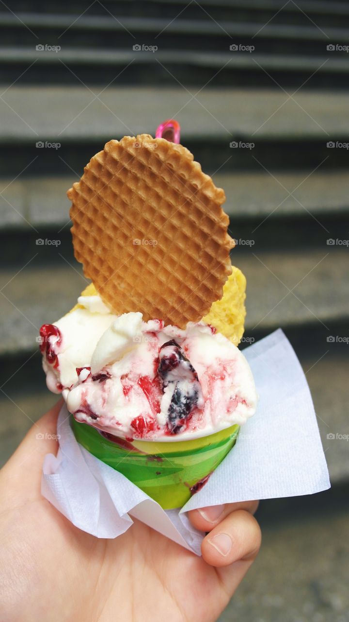 Ice cream delight in Rome 