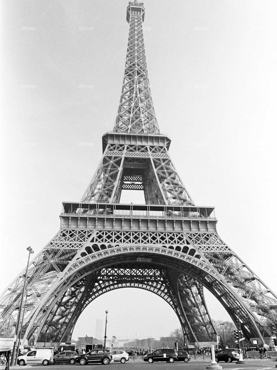 Eiffel Tower in Black and White