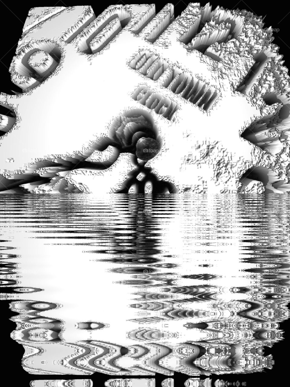 clock water numbers timepiece  secondhand