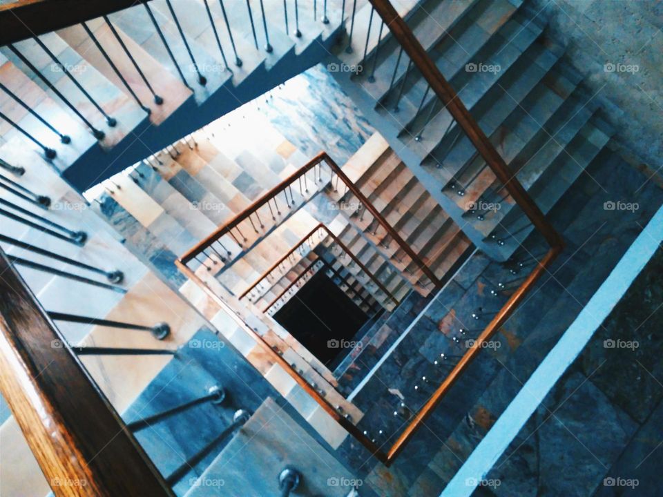 Staircase in the building