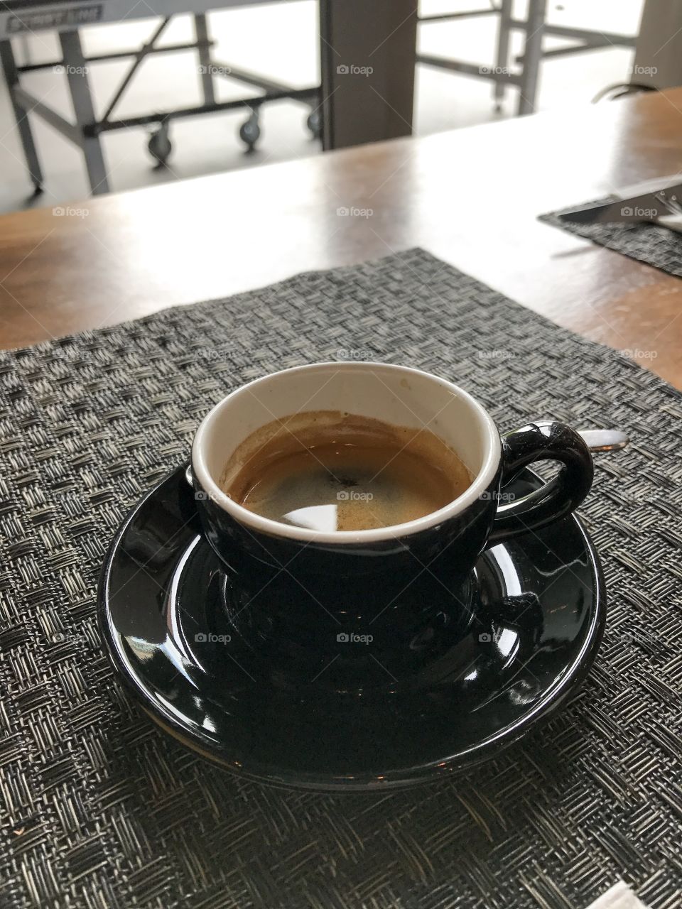 Morning espresso.