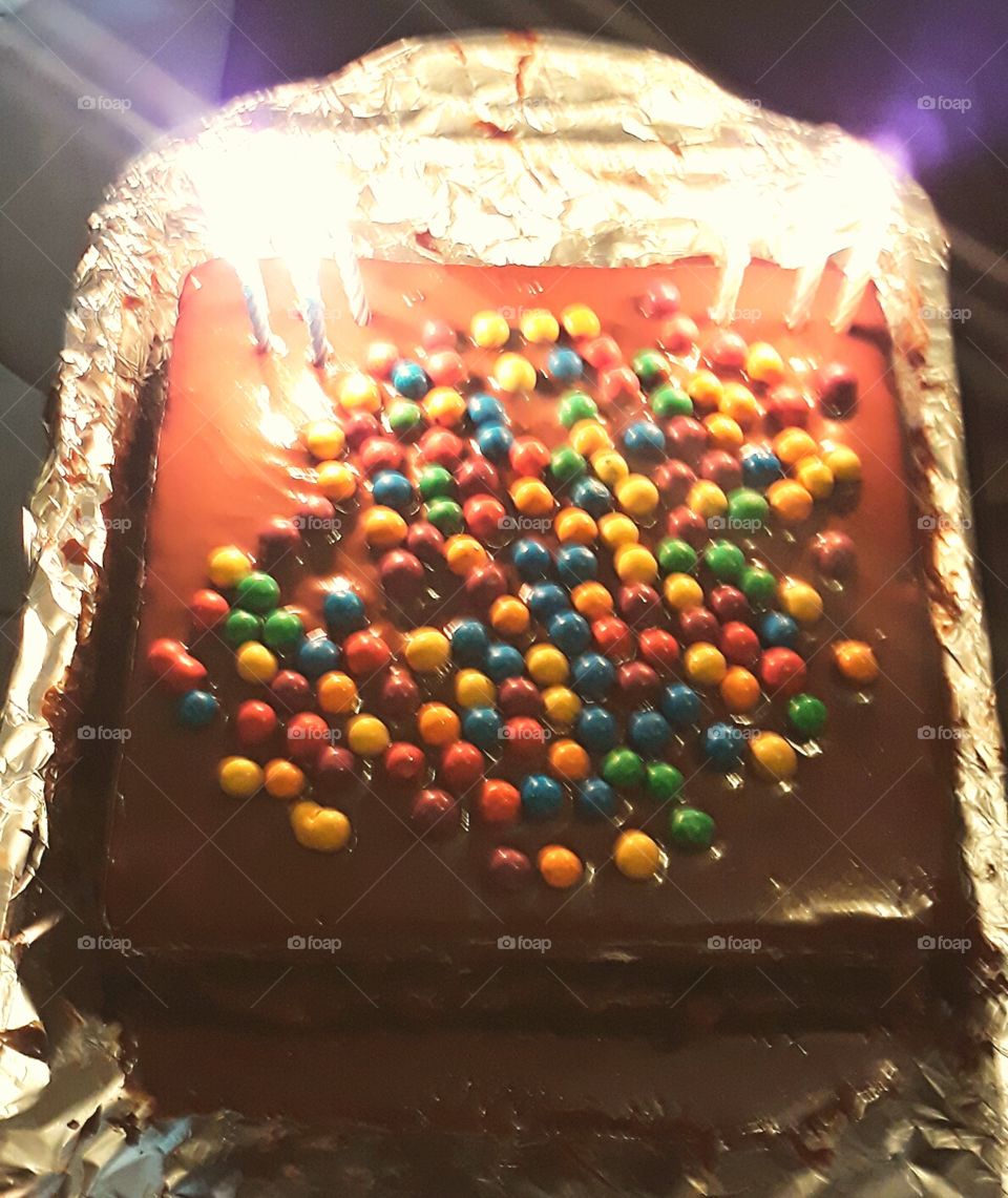 Astro / chocolate  Birthday cake