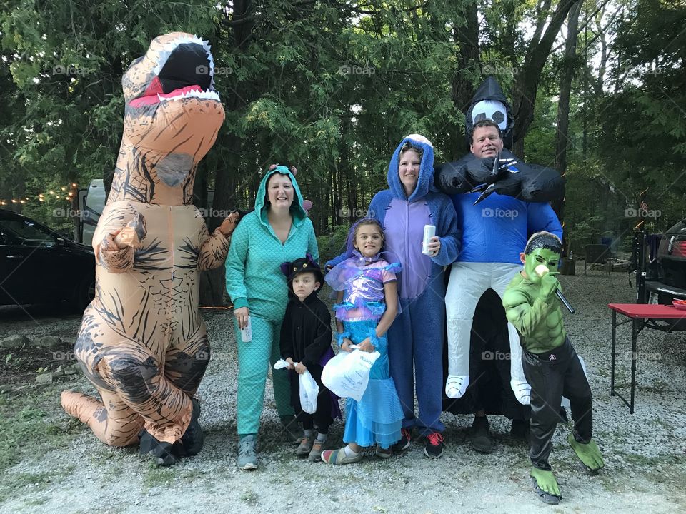 Going trick of treating while camping 