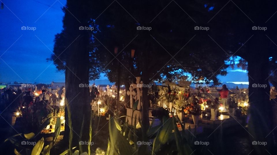 panteón día de muertos