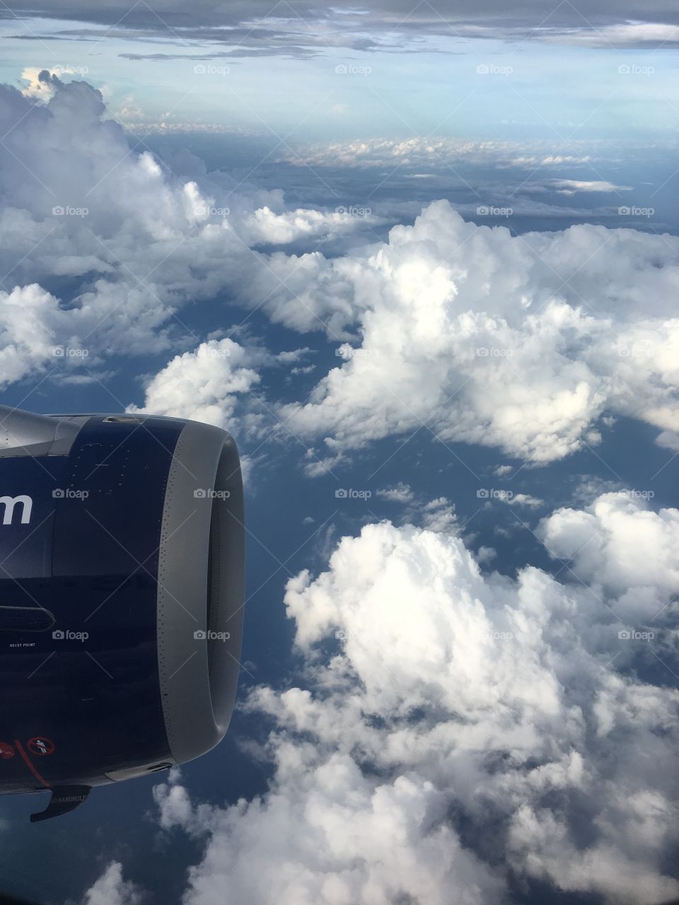 Flying with the clouds!