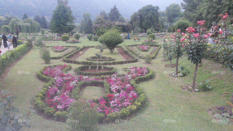 Entry point of Shilimar (Mughal) Garden  Srinagar KASHMIR welcoming Tourists