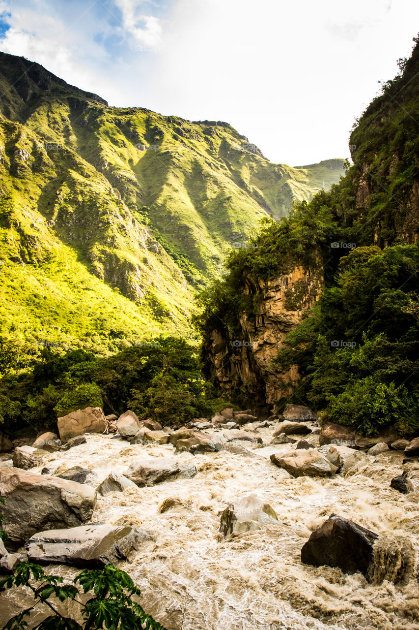 Beautiful summer in Peru. landscape