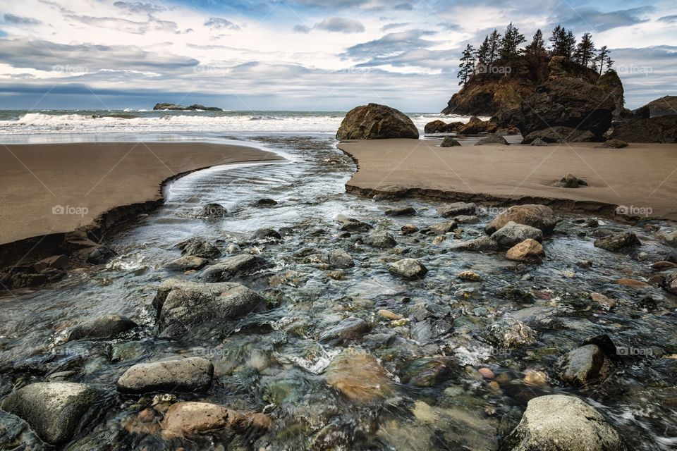 River meet ocean