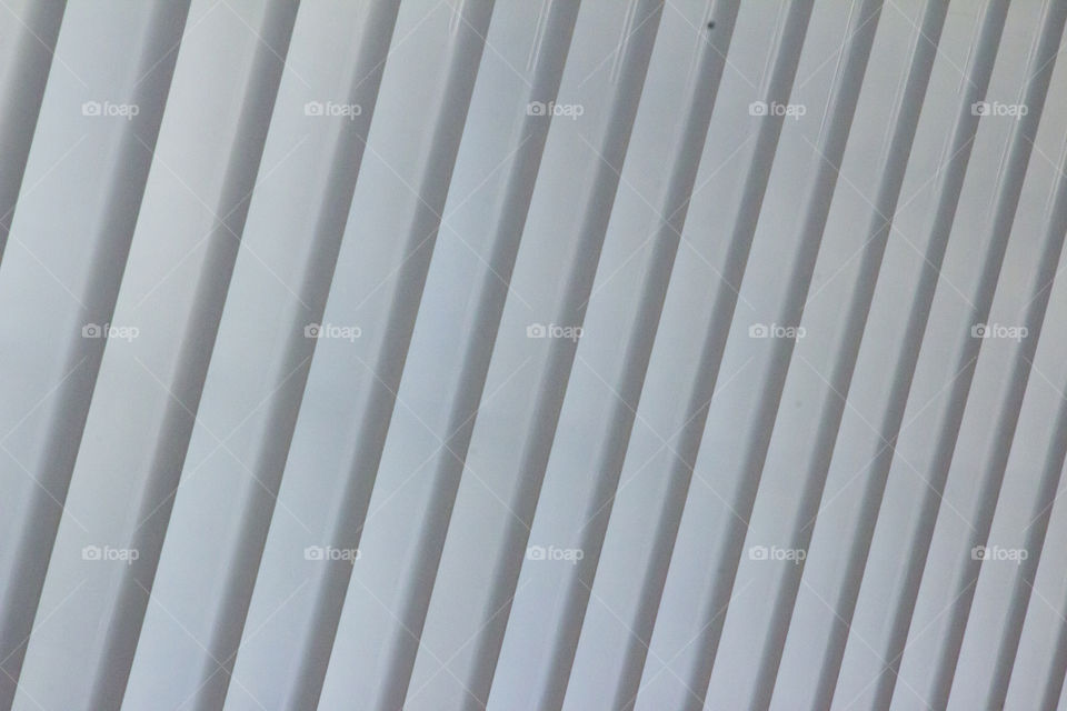 White grey striped ceiling 