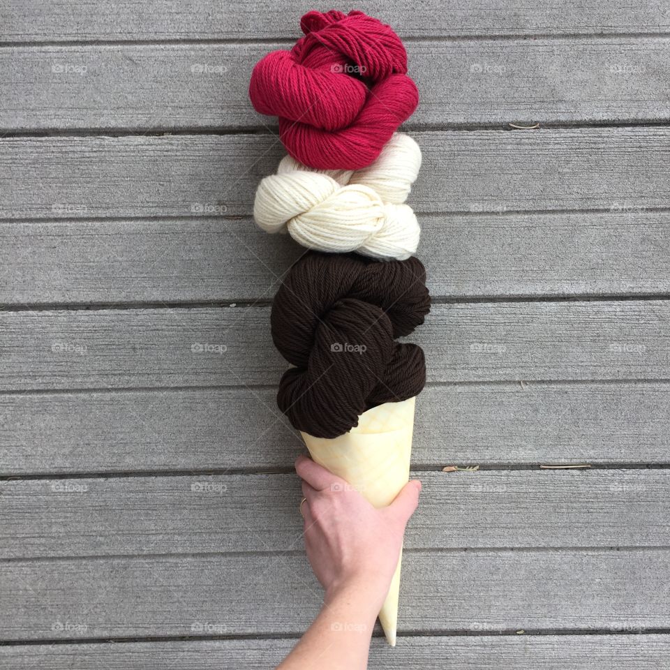 “High fiber” Wool ice cream 