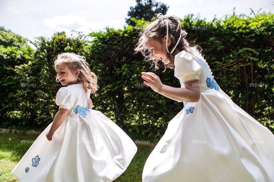 Little girl bridesmaids