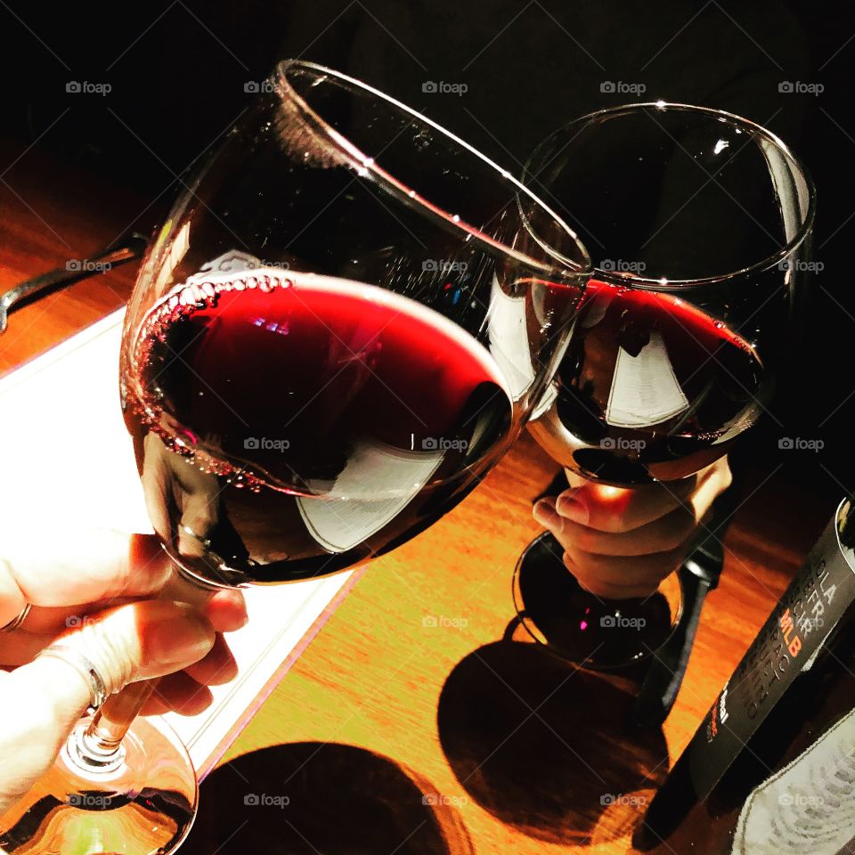 A toast between sisters 