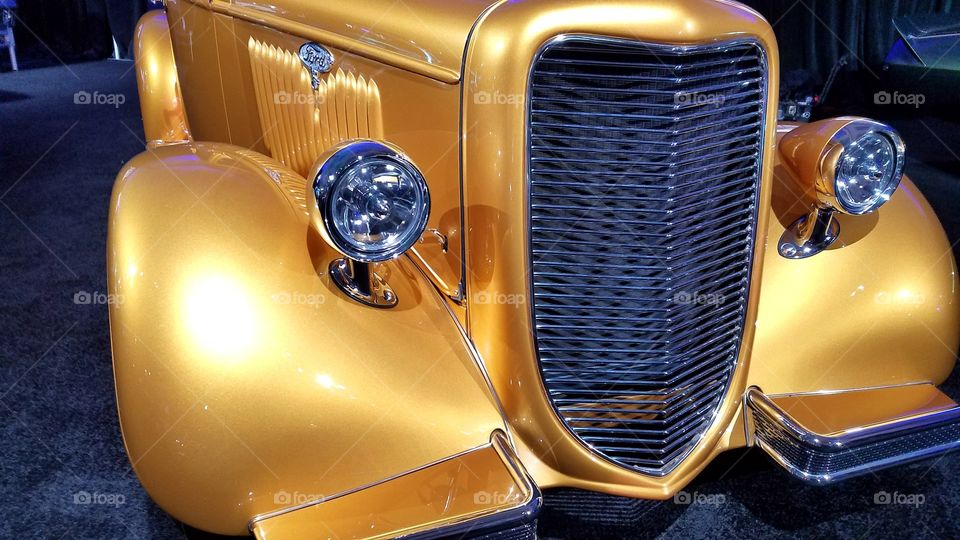 Classic golden Ford