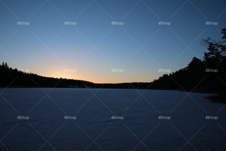 Sunrise at the lake