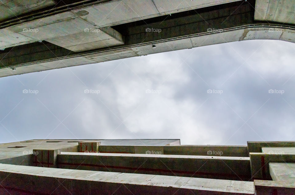 Sky Through Concrete Structures