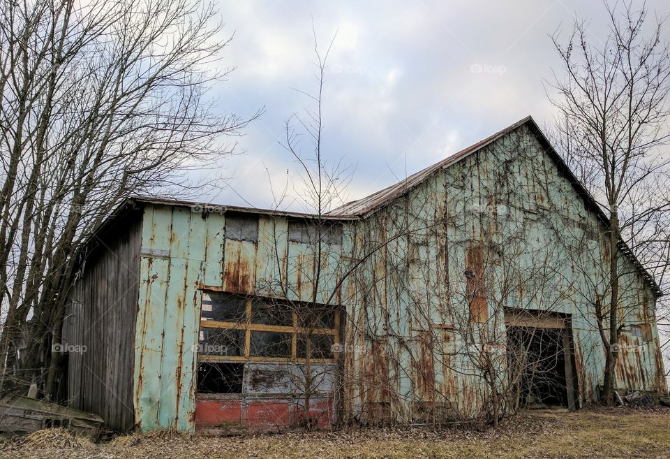 old abandoned barn