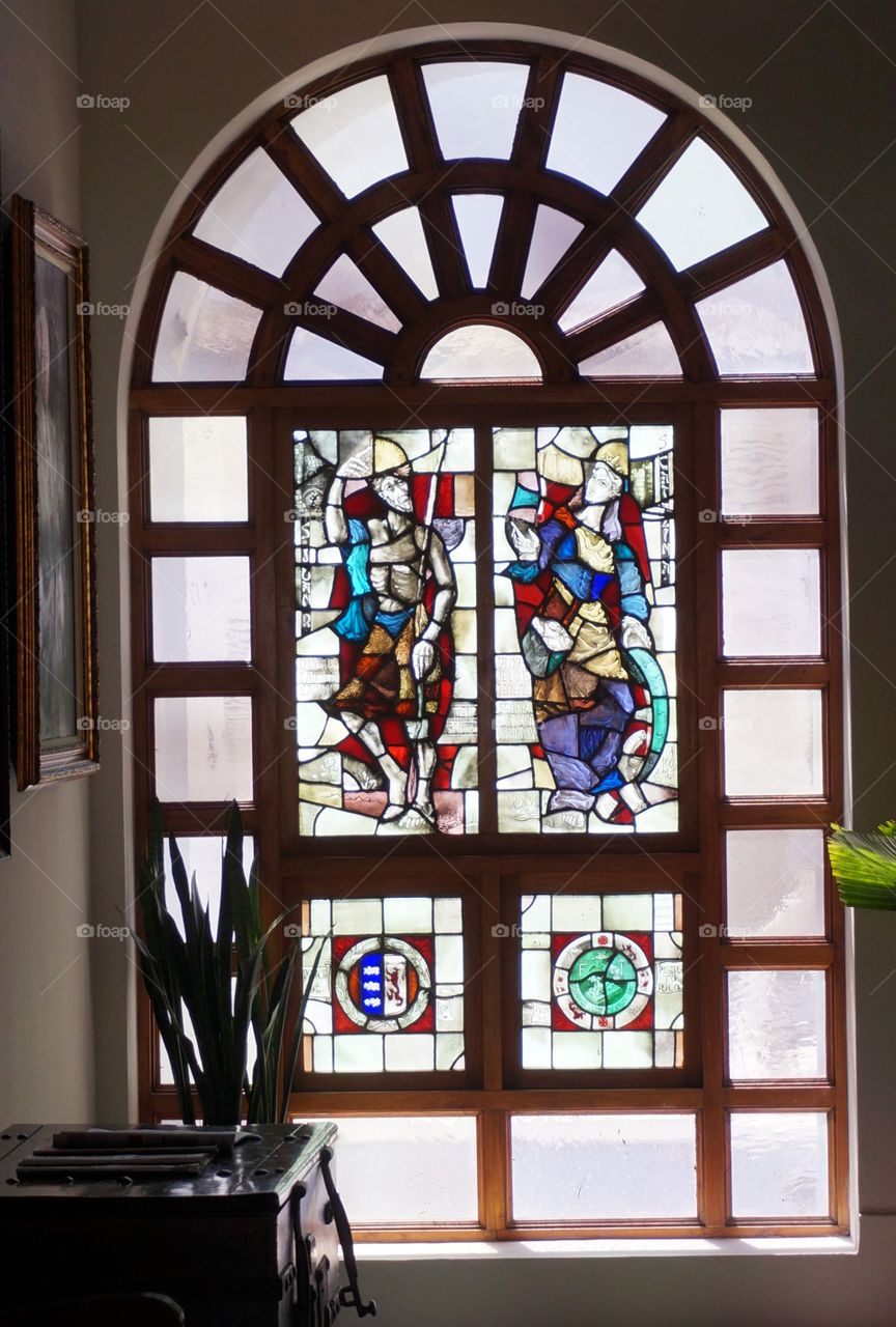 Stained glass window. San Juan PR