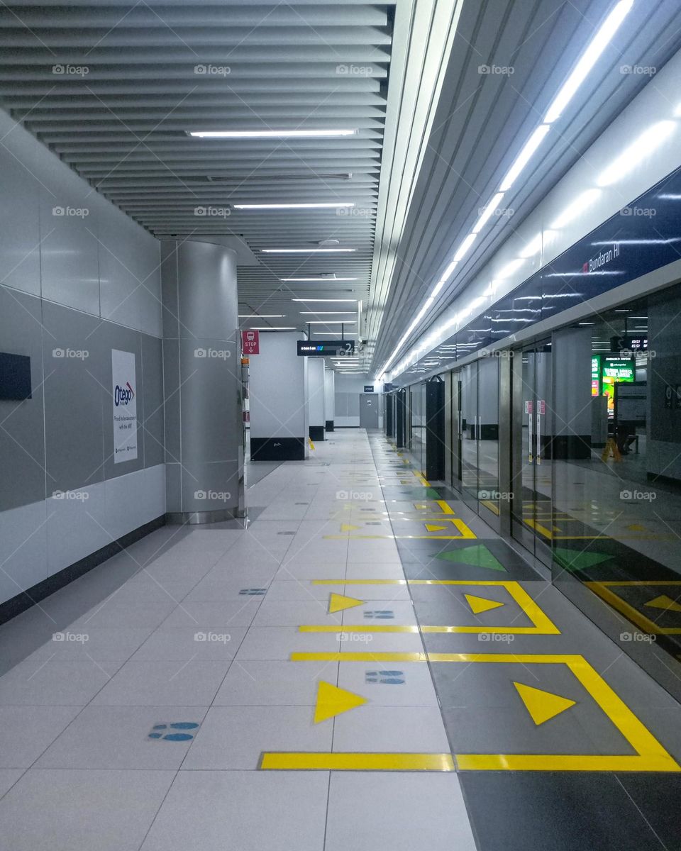 Station in Jakarta Train Metro (MRT JAKARTA)