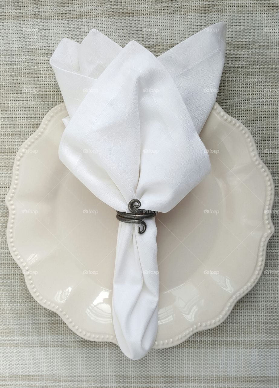 Plate with Napkin