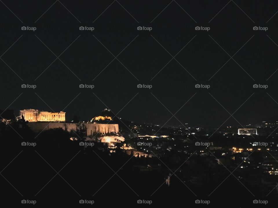 Acropolis at night 