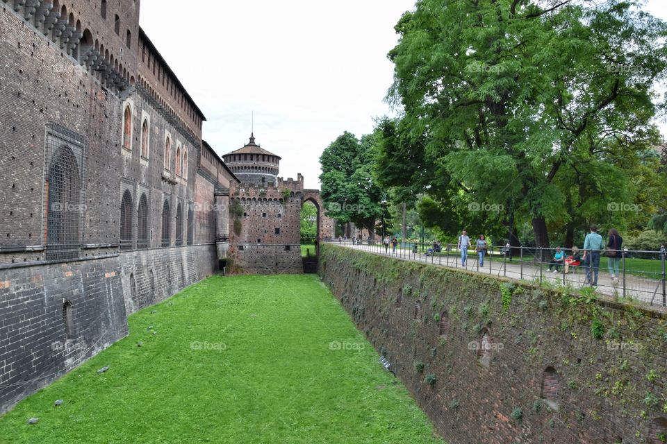 Sforza Castle in Milan, Italy
