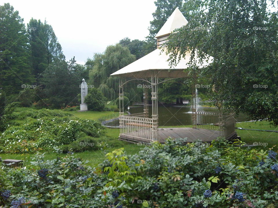 Big park and garde in City Novi Sad Serbia