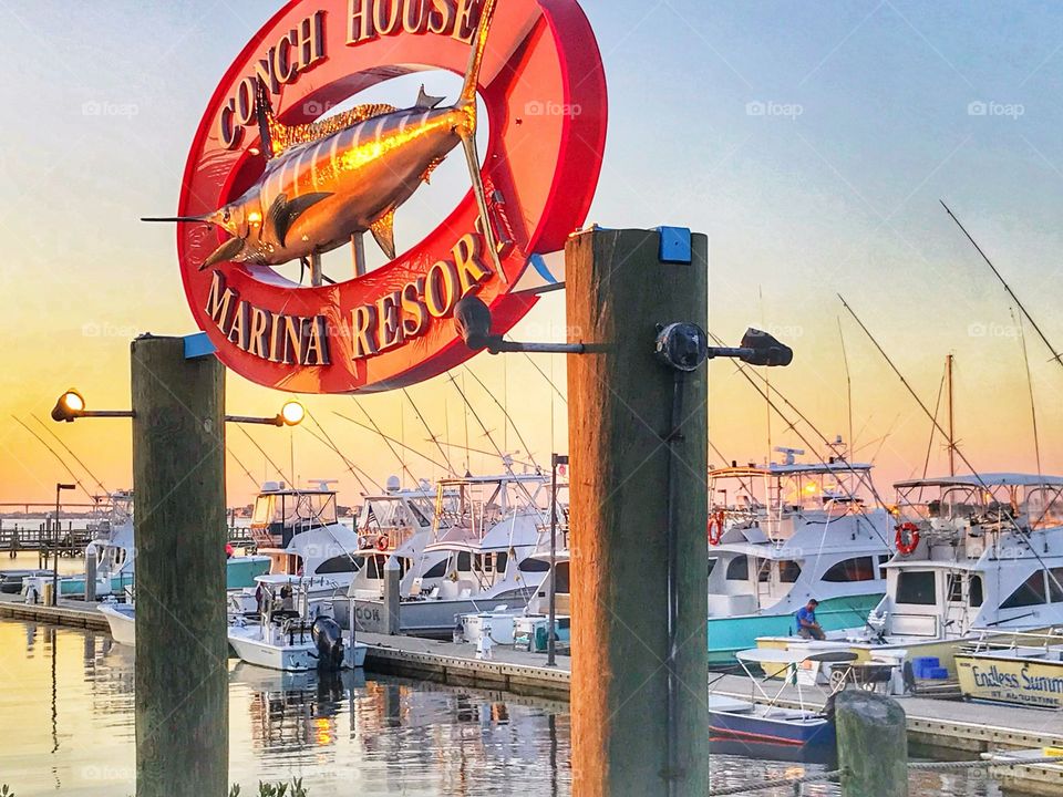 Beautiful evening on Anastasia Island