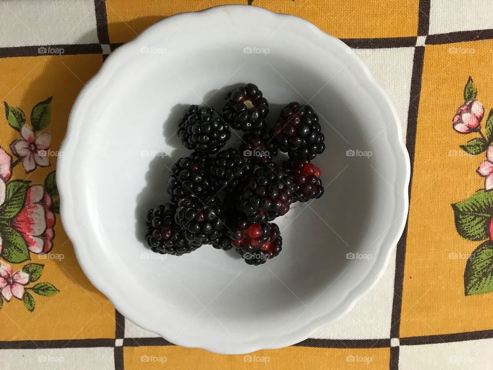 Raspberry over table 