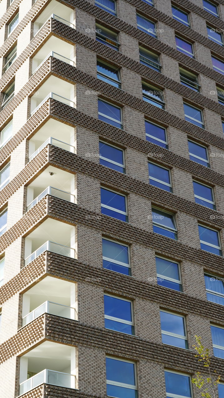 Brick building in Antwerp.