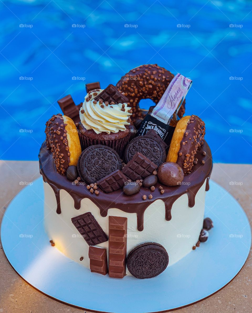 sweet chocolate cake