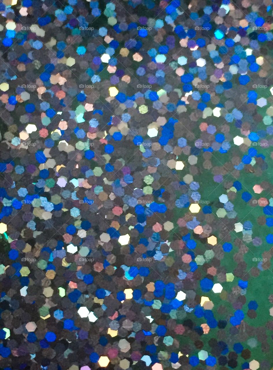 Defocussed background of glitters