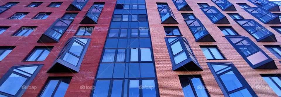 Architecture 🏢 Building 🏢 Balconies 🏢 Glass and brickwork 🏢