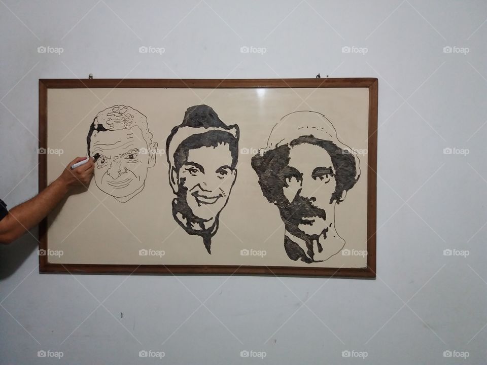 Painting Cantinflas and Friends