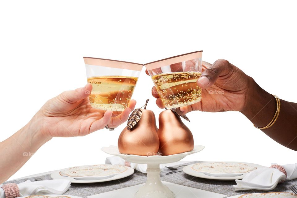 champagne toast at donner party