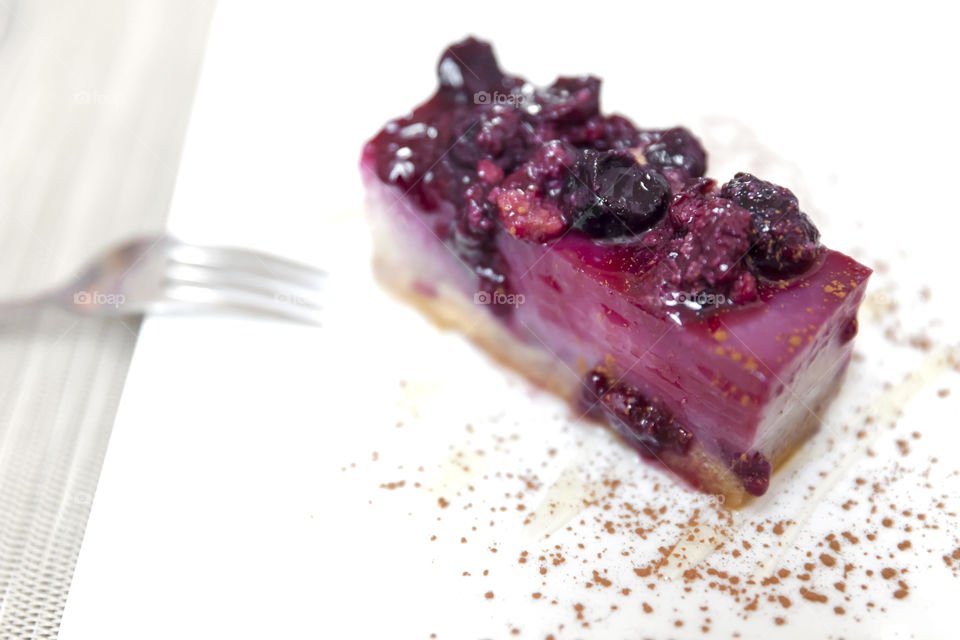 Icecream jello berry cake