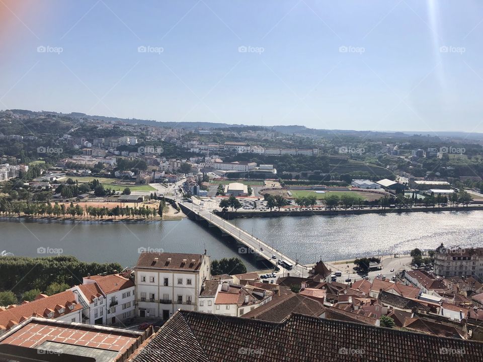 View from top of the tower in Universidad de Coimbra 