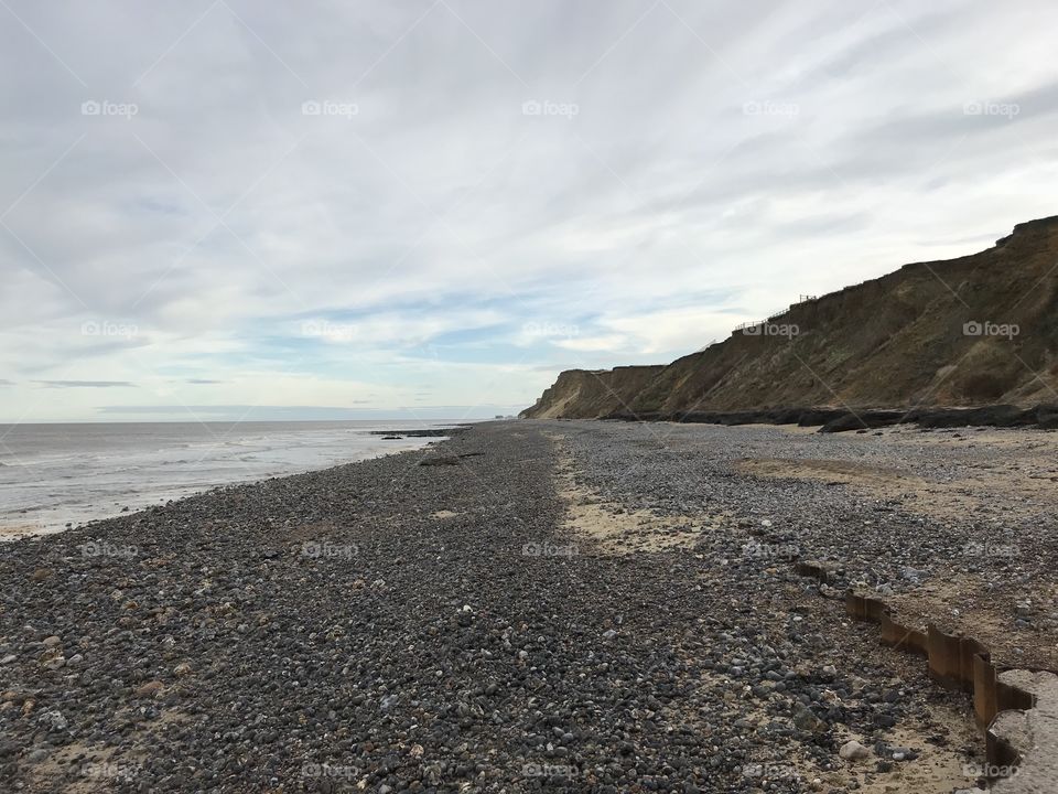 Christmas Eve at West Runton beach